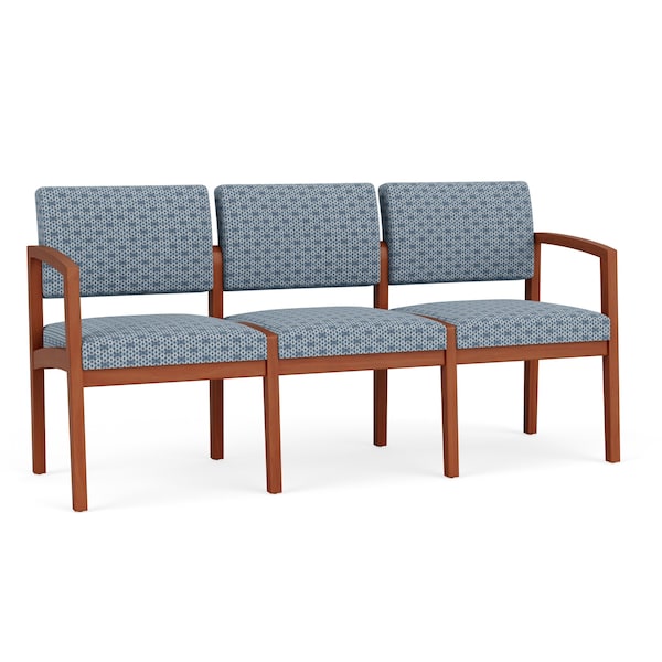 Lesro 3 Seat Tandem Seating W/ No Center Arms, 65 in W 26 in L 31.5 in H, Lenox Series LW3101 - main